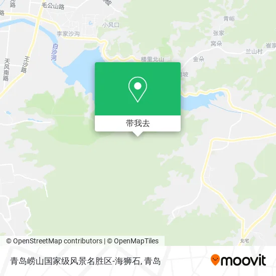 青岛崂山国家级风景名胜区-海狮石地图