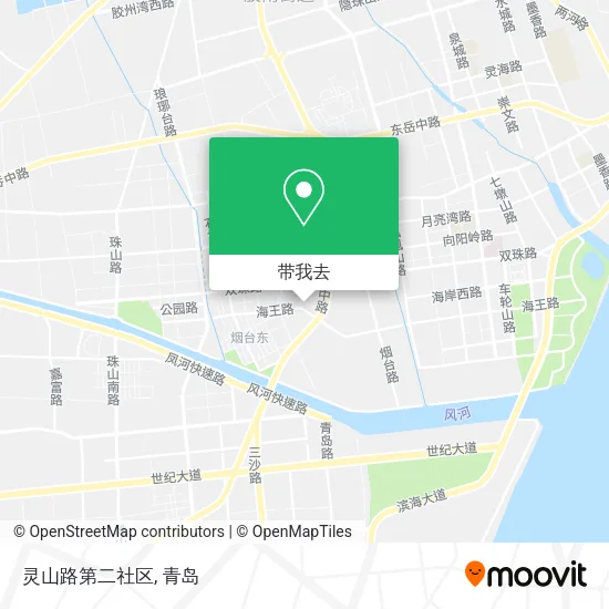 灵山路第二社区地图