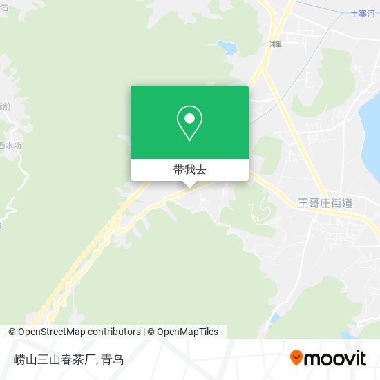 崂山三山春茶厂地图