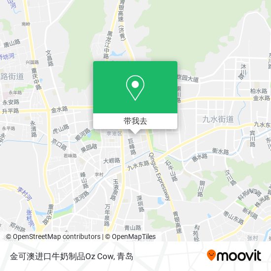 金可澳进口牛奶制品Oz Cow地图