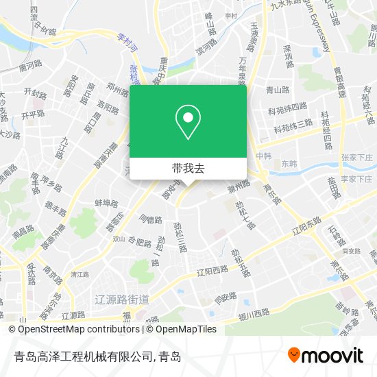 青岛高泽工程机械有限公司地图