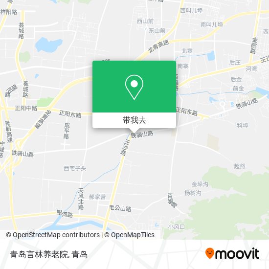 青岛言林养老院地图