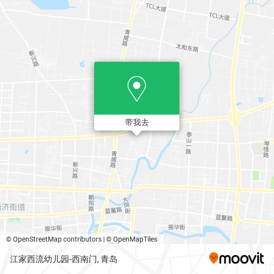 江家西流幼儿园-西南门地图