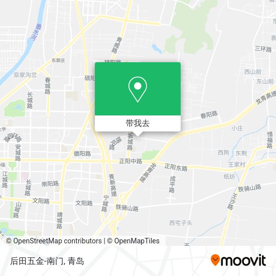 后田五金-南门地图