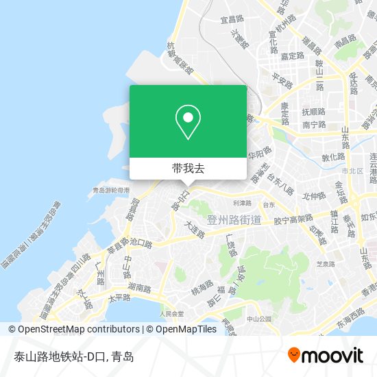 泰山路地铁站-D口地图