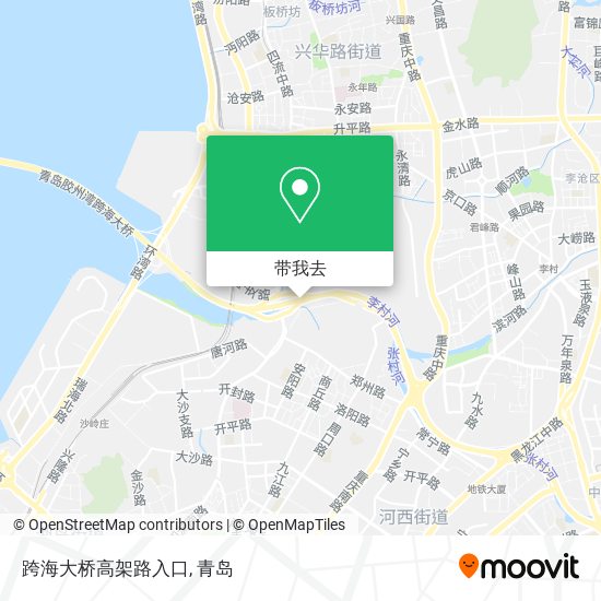 跨海大桥高架路入口地图