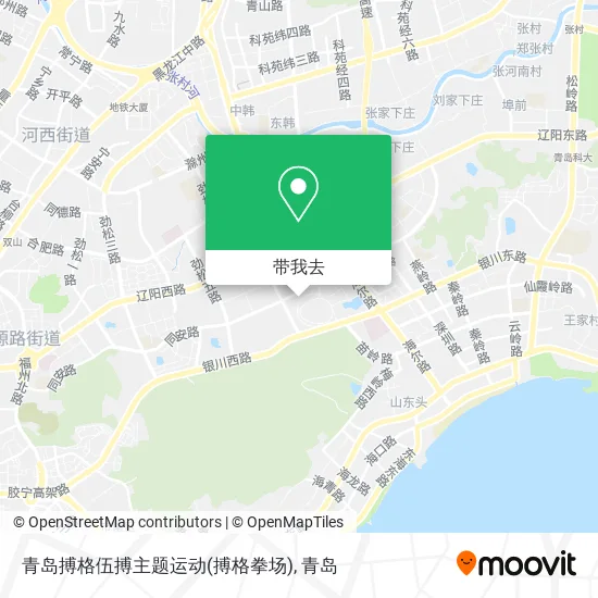 青岛搏格伍搏主题运动(搏格拳场)地图