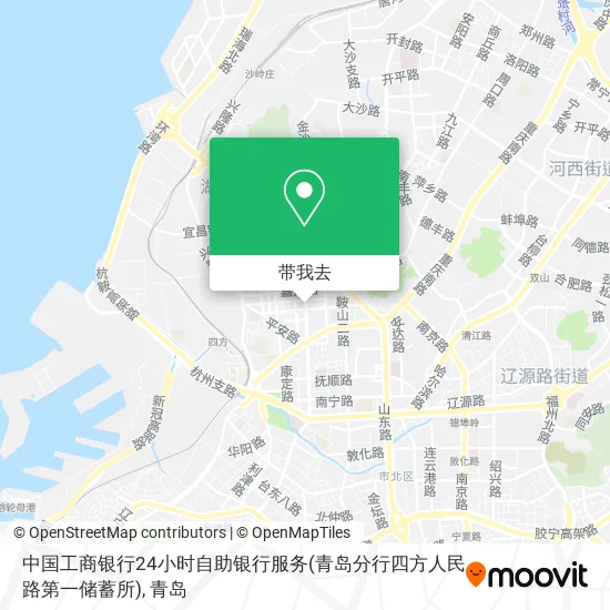中国工商银行24小时自助银行服务(青岛分行四方人民路第一储蓄所)地图