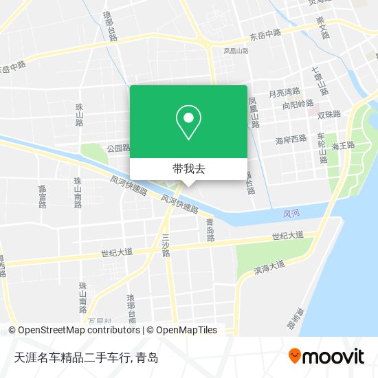 天涯名车精品二手车行地图