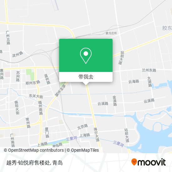 越秀·铂悦府售楼处地图