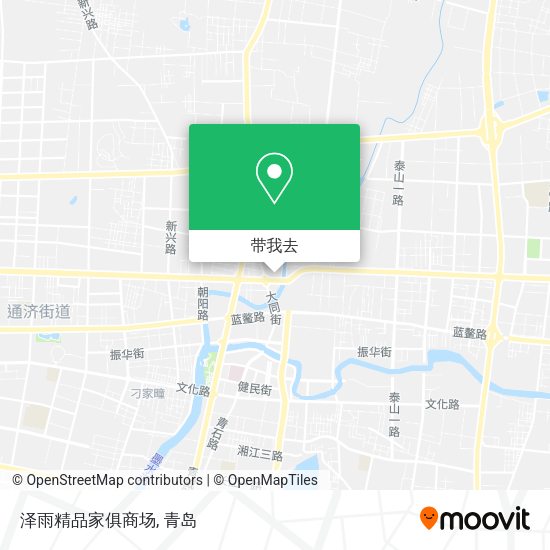 泽雨精品家俱商场地图