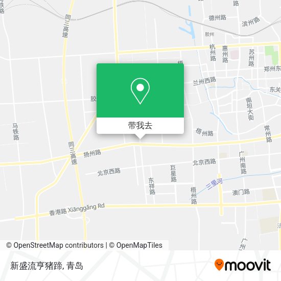 新盛流亨猪蹄地图