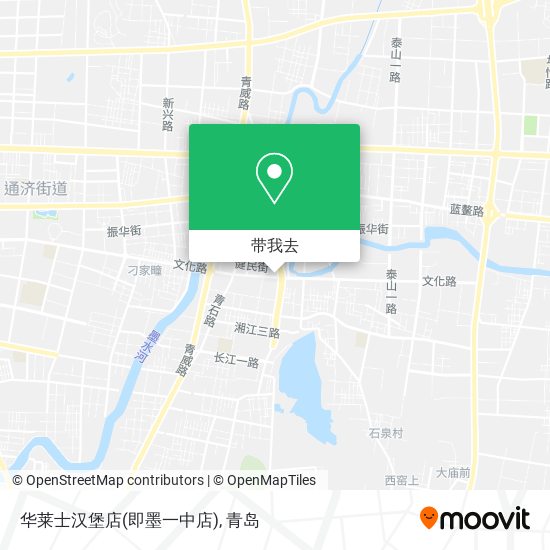 华莱士汉堡店(即墨一中店)地图