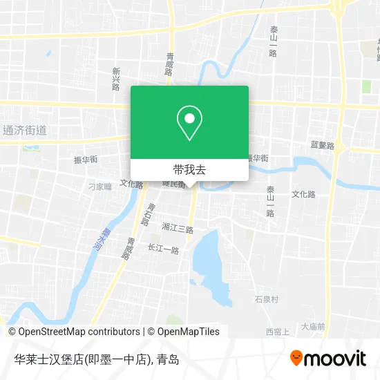 华莱士汉堡店(即墨一中店)地图