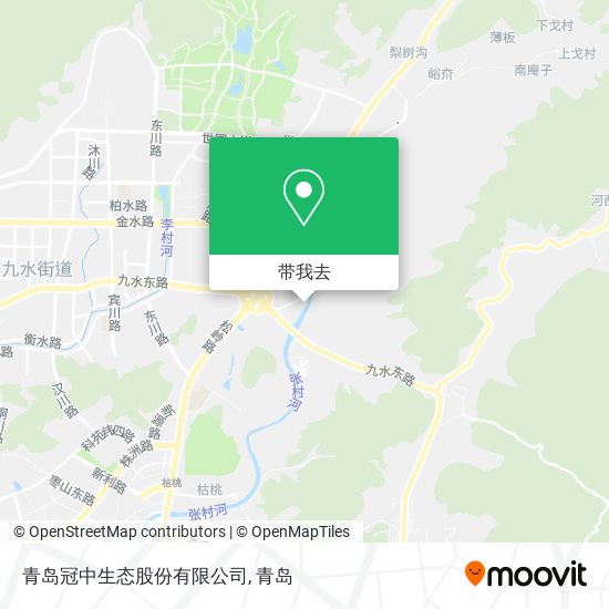 青岛冠中生态股份有限公司地图