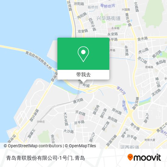 青岛青联股份有限公司-1号门地图