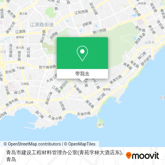 青岛市建设工程材料管理办公室(青苑学林大酒店东)地图