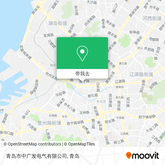青岛市中广发电气有限公司地图