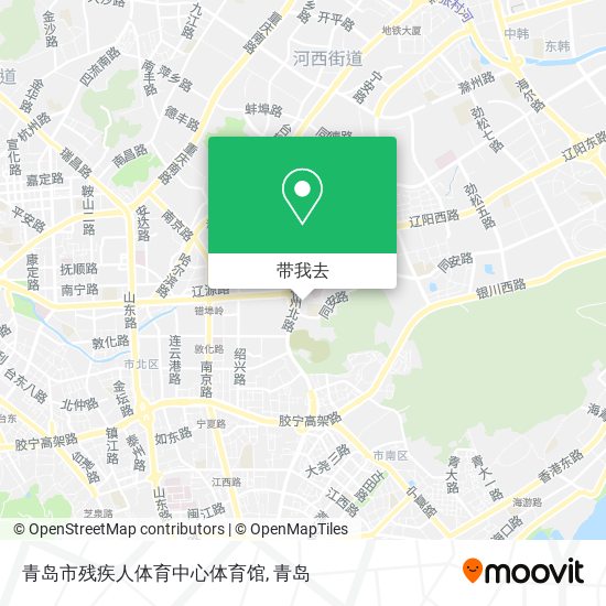 青岛市残疾人体育中心体育馆地图