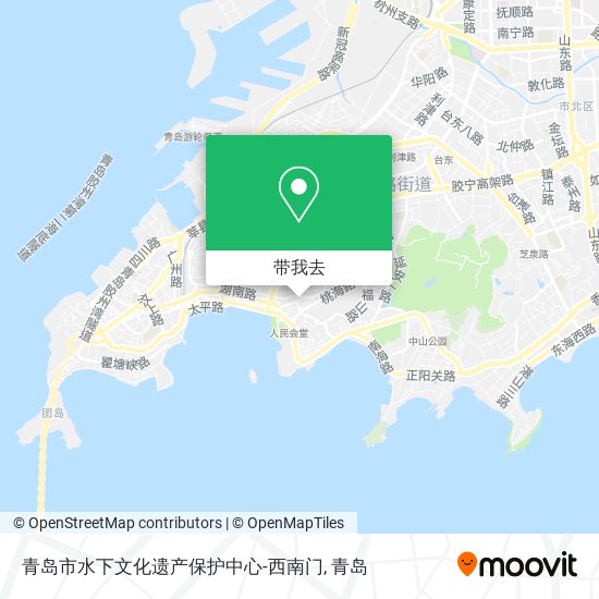 青岛市水下文化遗产保护中心-西南门地图