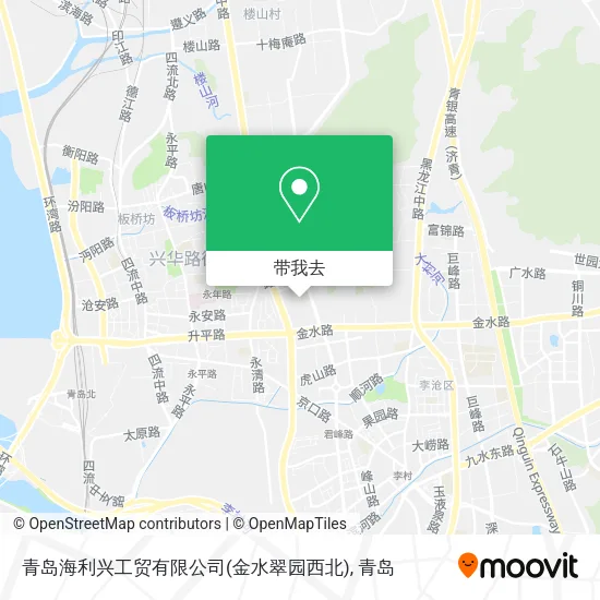 青岛海利兴工贸有限公司(金水翠园西北)地图