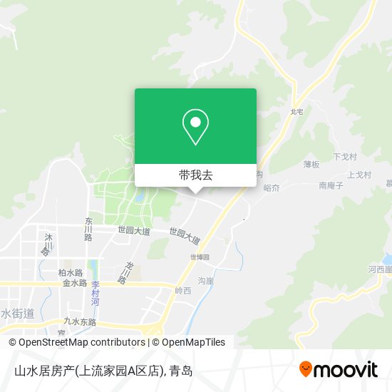 山水居房产(上流家园A区店)地图