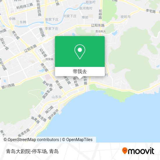 青岛大剧院-停车场地图