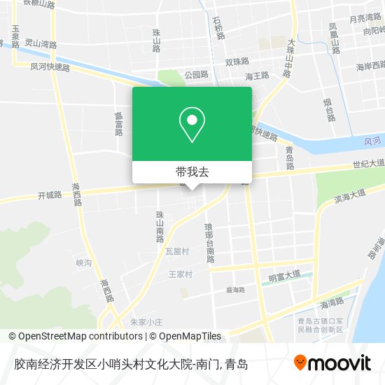 胶南经济开发区小哨头村文化大院-南门地图