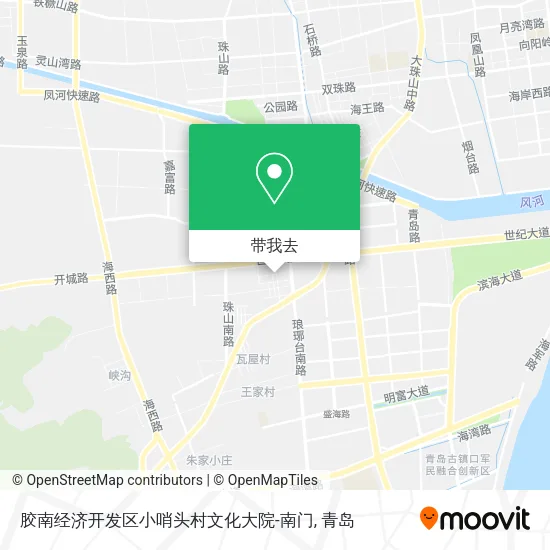 胶南经济开发区小哨头村文化大院-南门地图