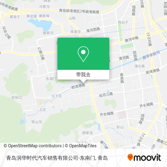青岛润华时代汽车销售有限公司-东南门地图