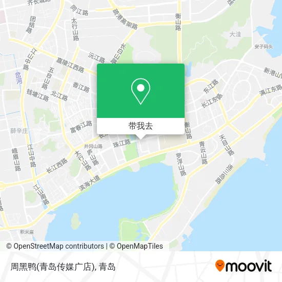 周黑鸭(青岛传媒广店)地图
