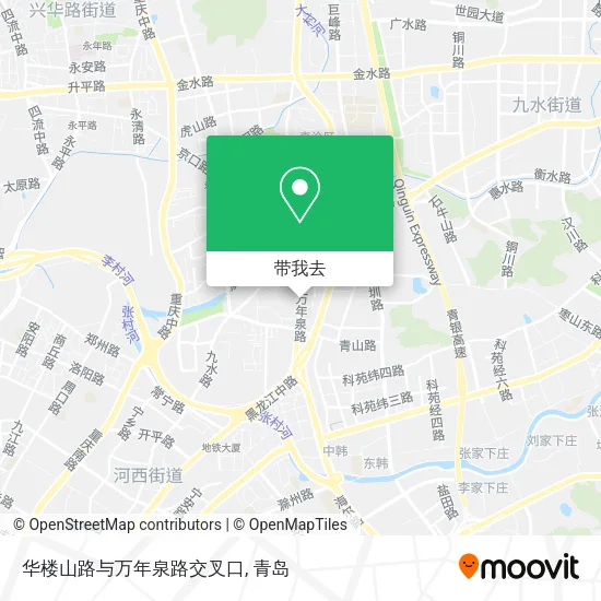 华楼山路与万年泉路交叉口地图