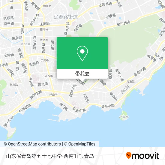 山东省青岛第五十七中学-西南1门地图