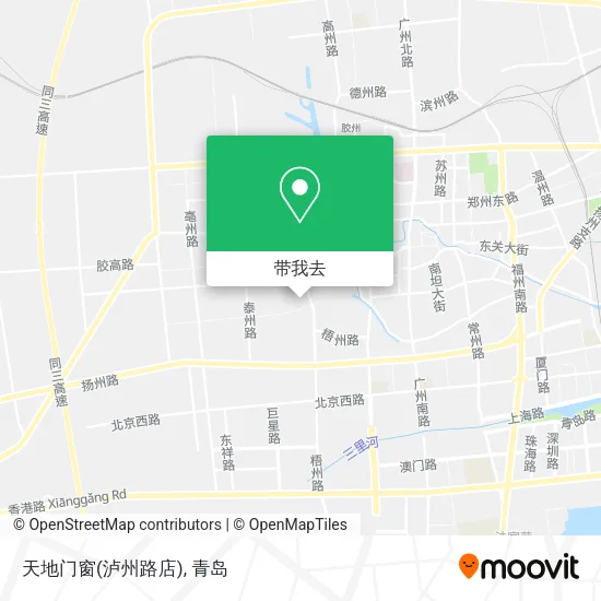 天地门窗(泸州路店)地图