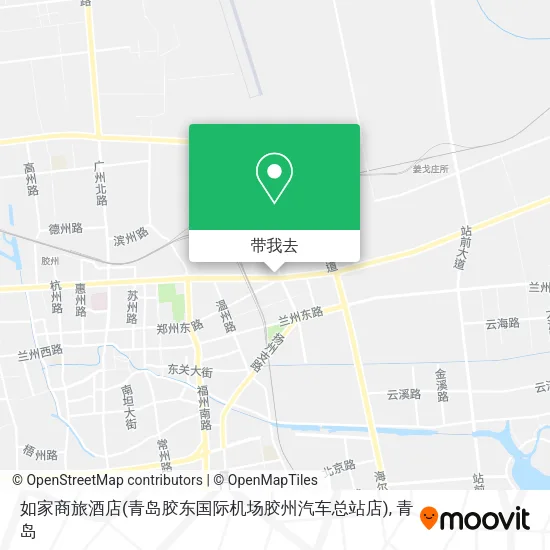 如家商旅酒店(青岛胶东国际机场胶州汽车总站店)地图