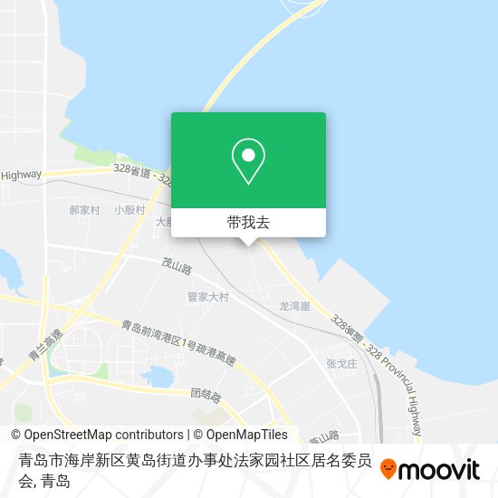 青岛市海岸新区黄岛街道办事处法家园社区居名委员会地图