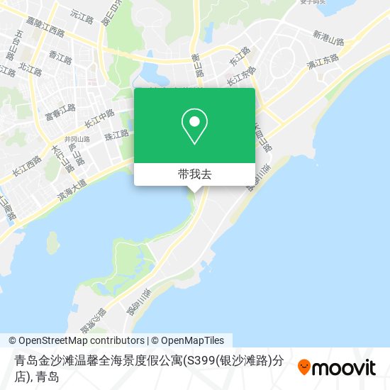 青岛金沙滩温馨全海景度假公寓(S399(银沙滩路)分店)地图