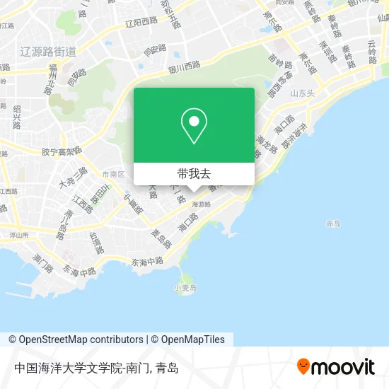 中国海洋大学文学院-南门地图