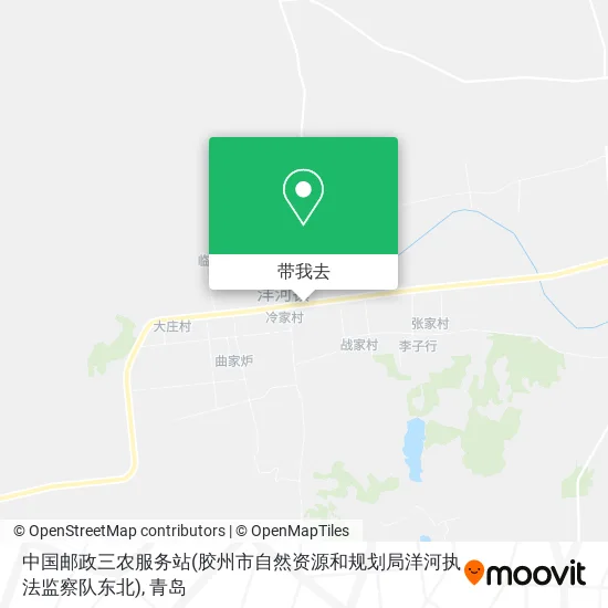 中国邮政三农服务站(胶州市自然资源和规划局洋河执法监察队东北)地图