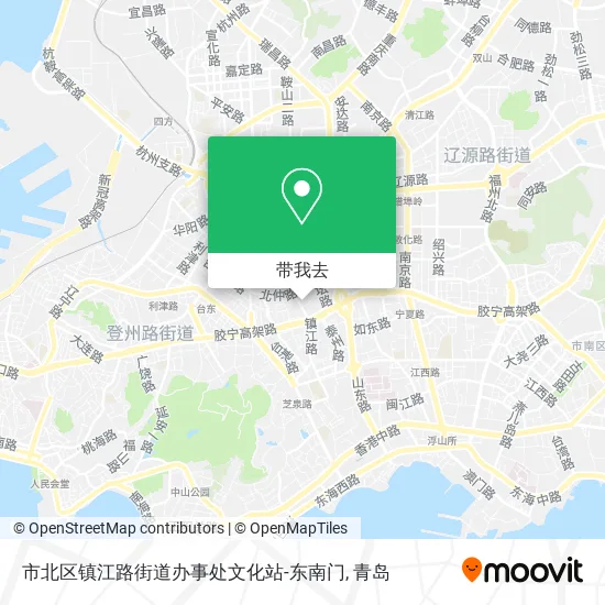 市北区镇江路街道办事处文化站-东南门地图