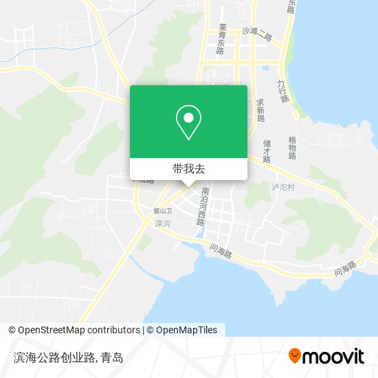 滨海公路创业路地图