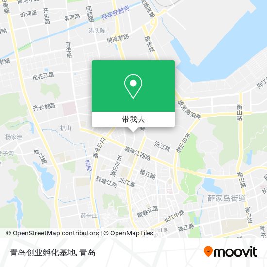 青岛创业孵化基地地图