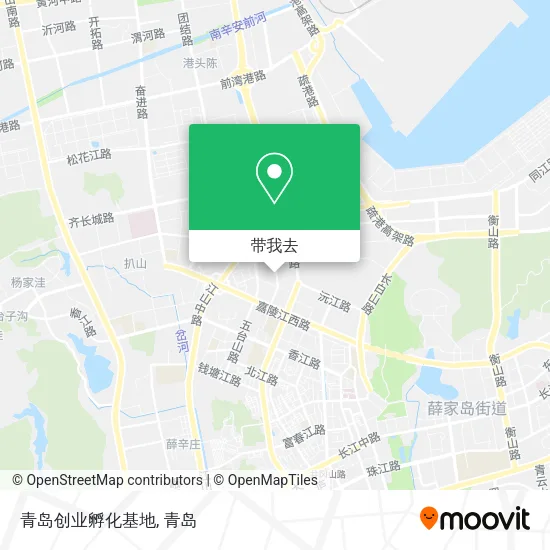 青岛创业孵化基地地图
