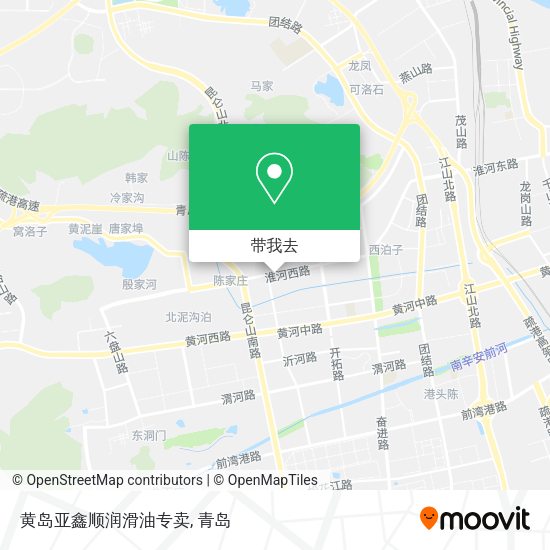 黄岛亚鑫顺润滑油专卖地图