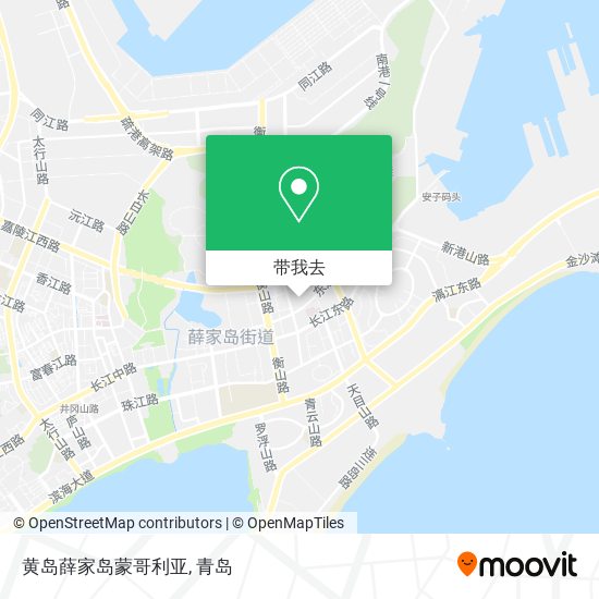黄岛薛家岛蒙哥利亚地图