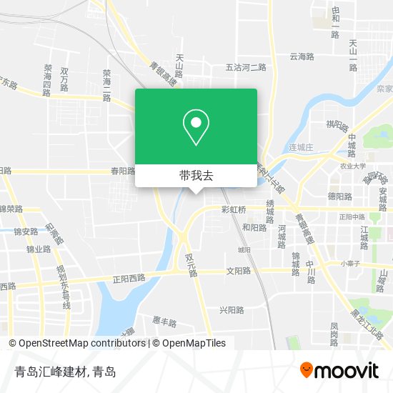 青岛汇峰建材地图