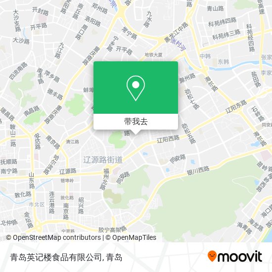 青岛英记楼食品有限公司地图