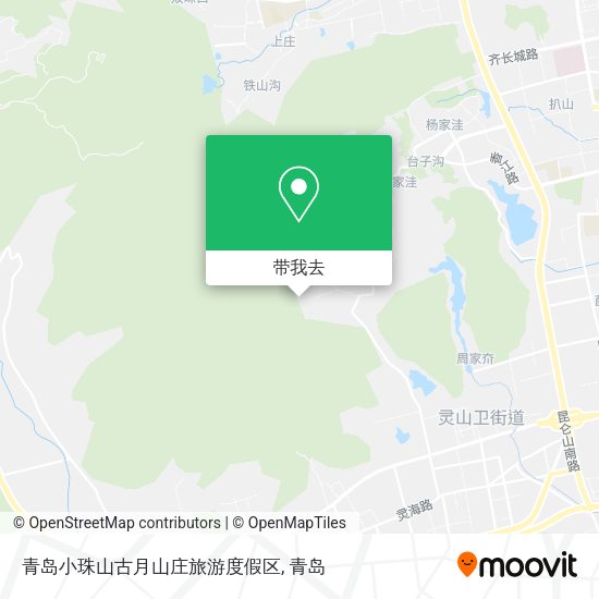 青岛小珠山古月山庄旅游度假区地图