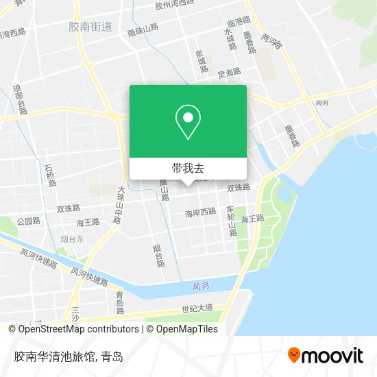 胶南华清池旅馆地图