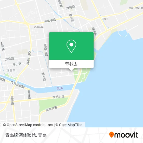 青岛啤酒体验馆地图